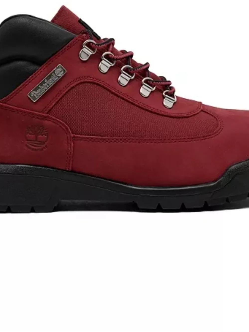 Timberland Men's 6-Inch Waterproof Field Boots Color Dark Red Nubuck Size 9.5
